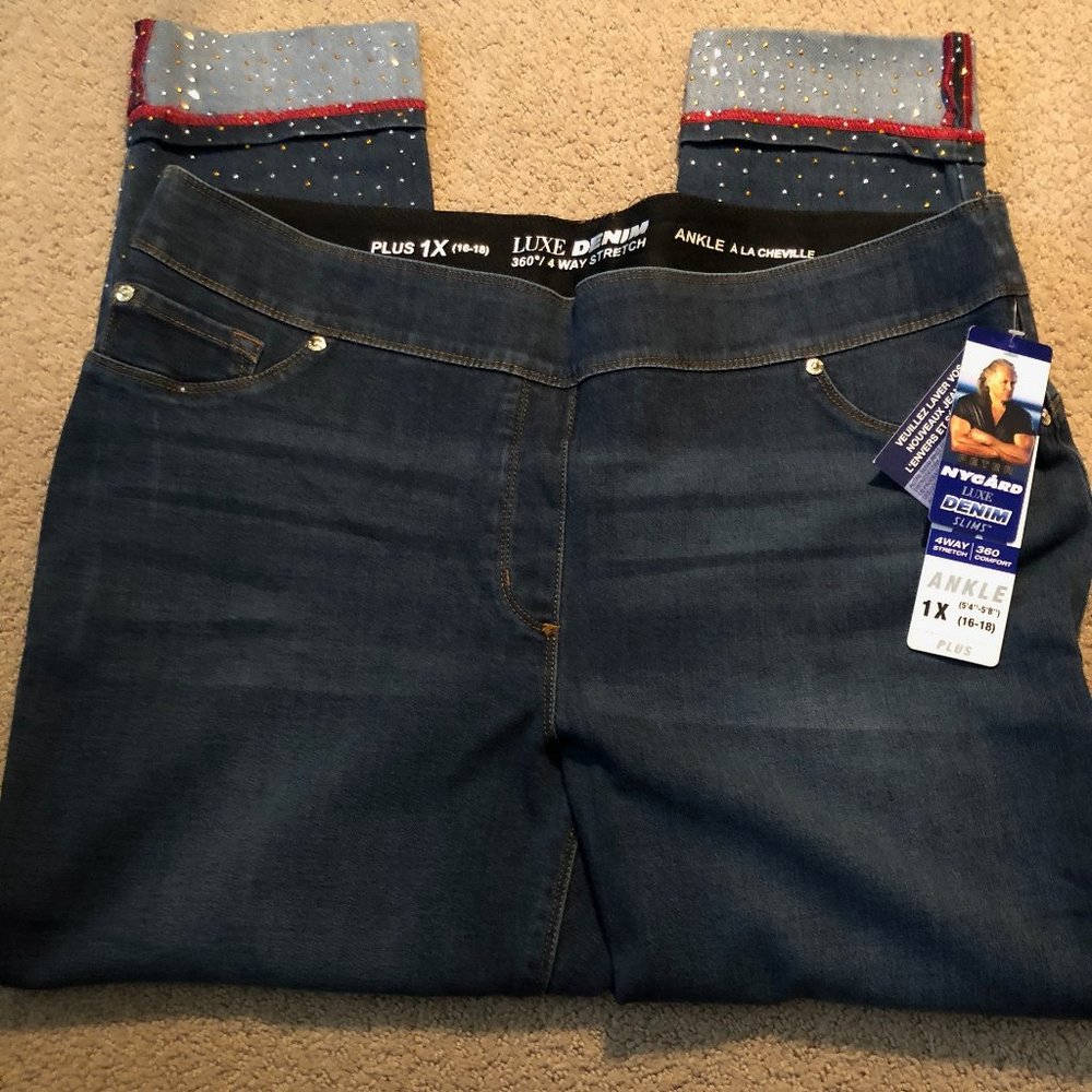 Nygard Luxe Denim Slims Ankle Jeans - cute details